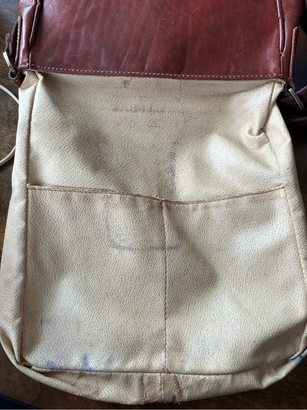 Chiarugi Brown Italian Leather Messenger Bag